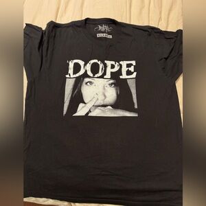 Black Graphic Tee with Bold Design